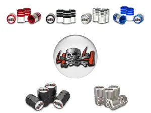 Valve Stem Caps for SUVs Glossy Finish Style Look